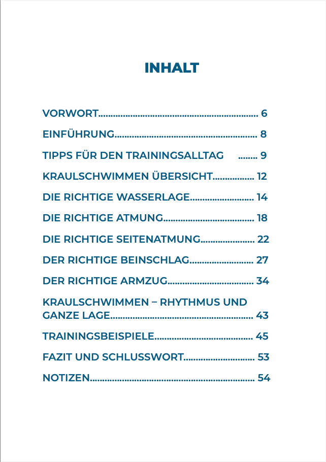 Buch: In 90 Minuten Kraulschwimmen lernen - Gedruckte Edition (wasserfest)