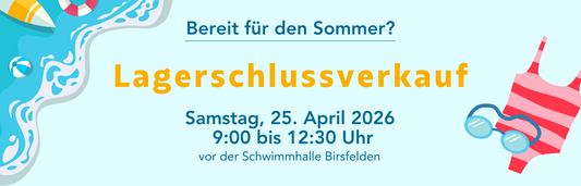 Newsletter März - Neuanmeldung und Lagerschlussverkauf