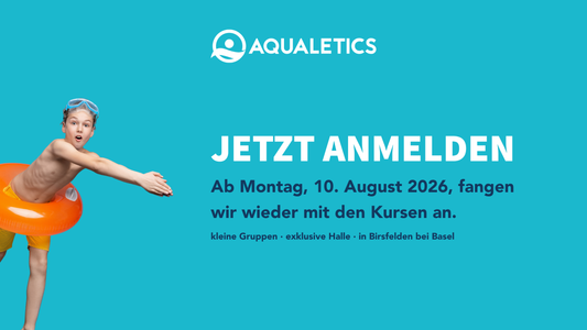 Juli-News bei Aqualetics:  Kursstart, Privatunterricht, Erreichbarkeit